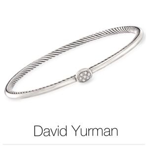 Vintage David Yurman Pave Diamond Bracelet 9”